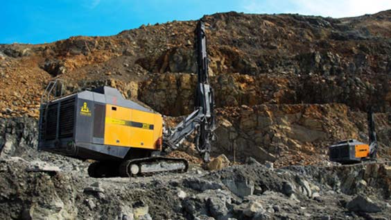 KT20 Integrated Mine Drilling Rig work site