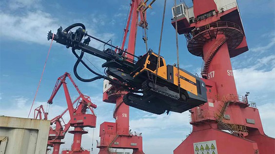 The KT20 fully automatic drilling rig is about to embark on a sea journey